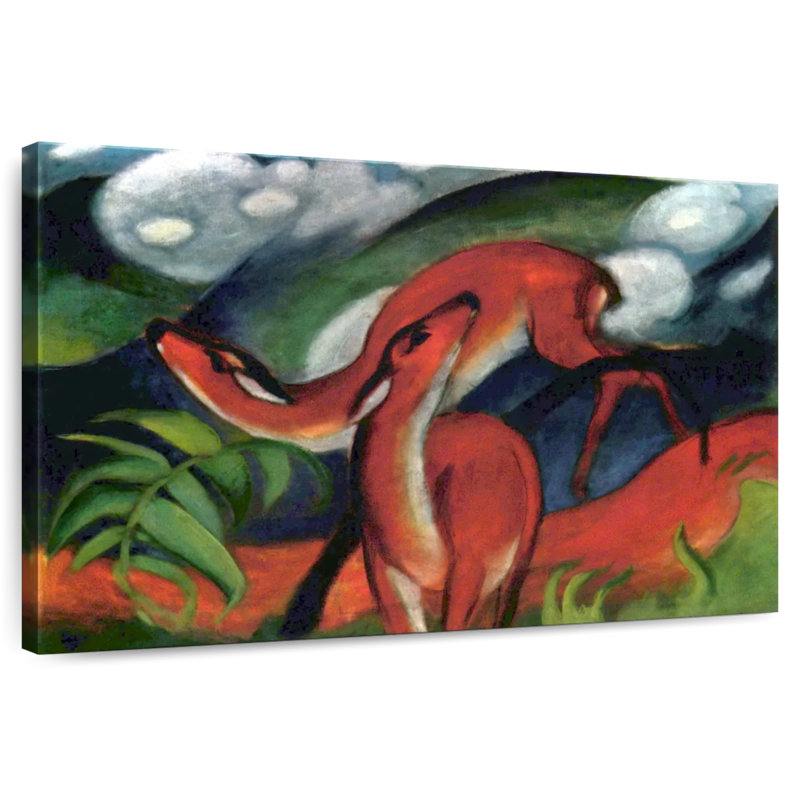 Brampt Red Deer II 1912, 26" H x 39" W