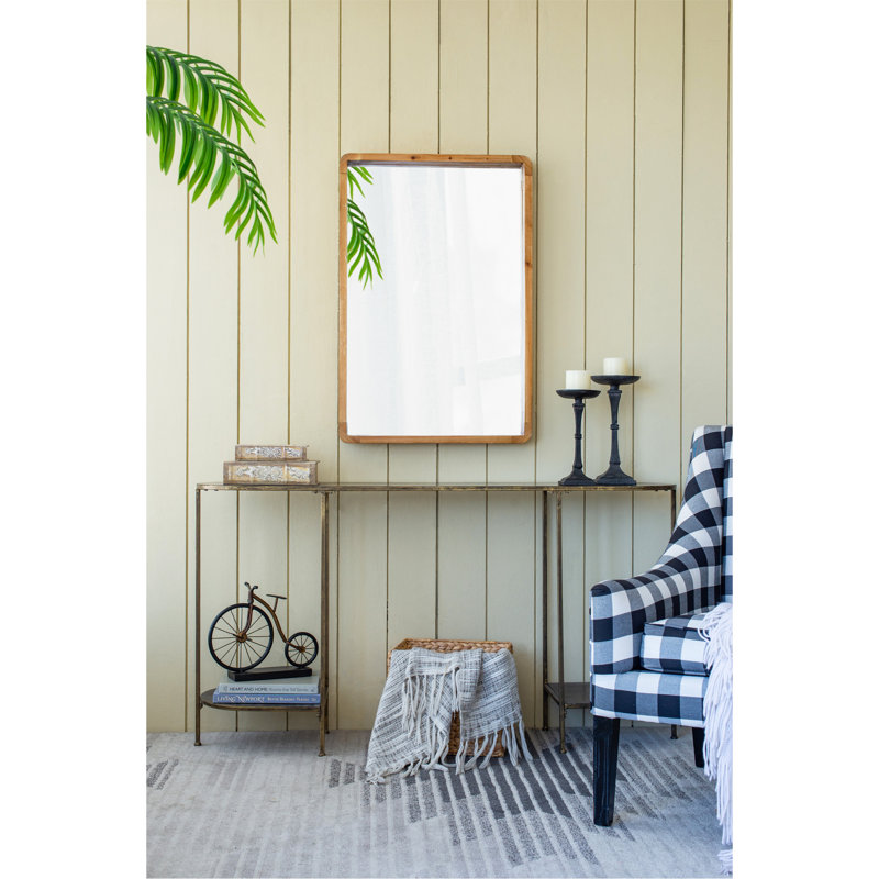 Charmant miroir rustique et moderne en bois pour une décoration polyvalente