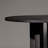 Round black oak dining table-1238658557
