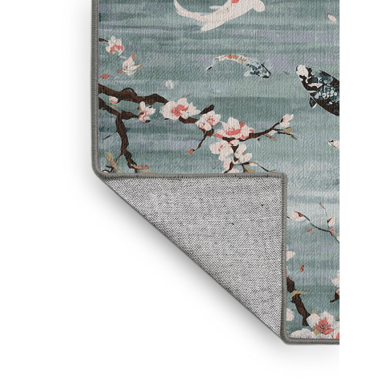 Machine Washable Gray Area Rug, Rectangle 8' x 10'