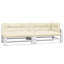 Ensemble de coussins de palette 5 coussins d'extérieur 100% polyester crème-1056702411