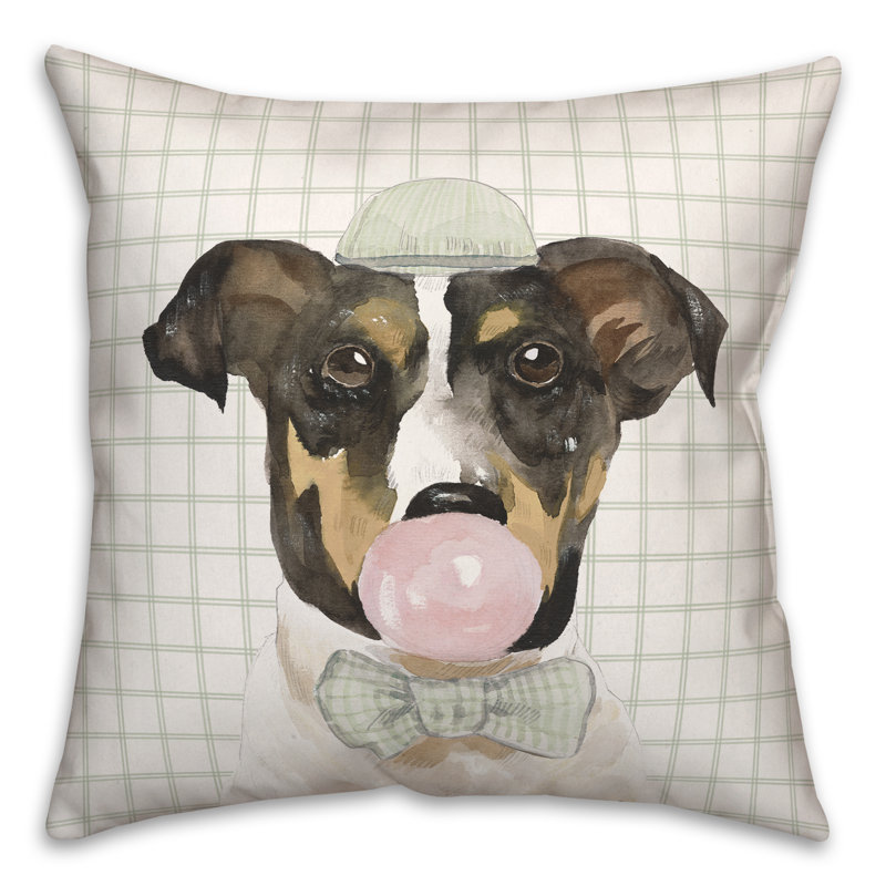 Housse et insert de coussin pour chien Bubble Gum, H 18 po x l 18 po