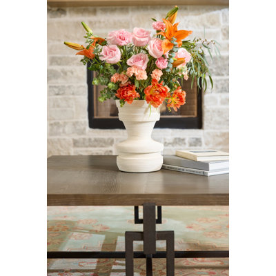 Vase de table en faïence fait à la main par J. Kent Martin