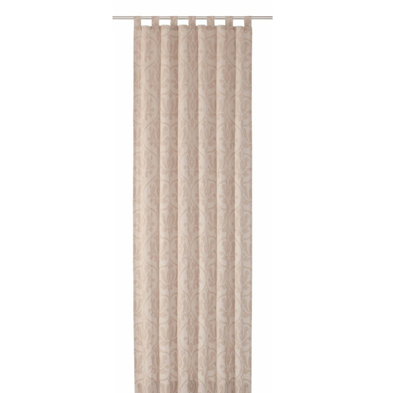 Adisson Tab Top Room Darkening Single Curtain, 135cm Width x 175cm Drop, Beige