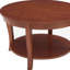  Table basse 30 "en bois de noyer avec tablette - rangement Mid-Century