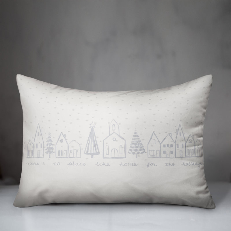 Coussin extérieur Winter Town No Place Like Home
