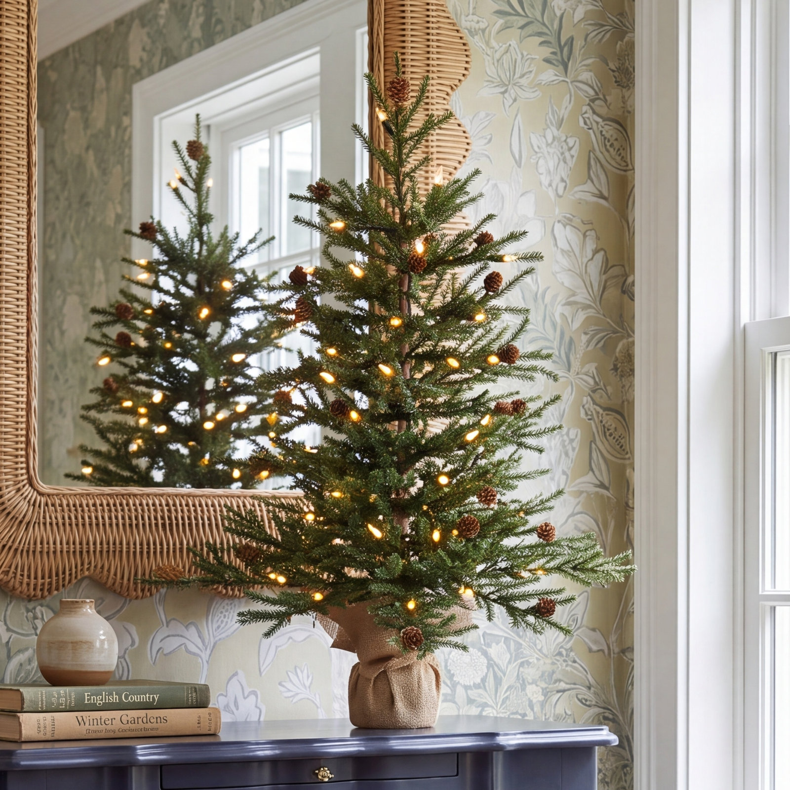 Julieta Pre-Lit Pine Christmas Tree, 2.5' H