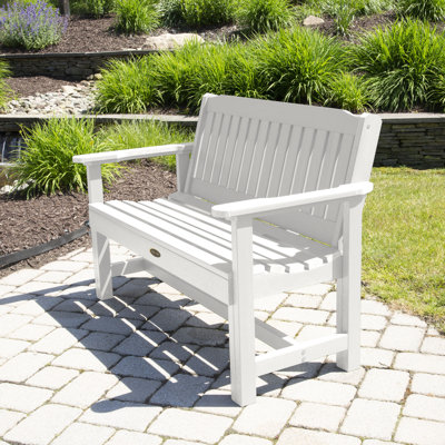 Lunz Plastic Garden Bench by Highland Dunes