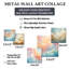 Nuage charme liquide Art IV - ensemble de 5 art mural nuages