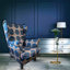 Theodore Velvet Wingback Chair