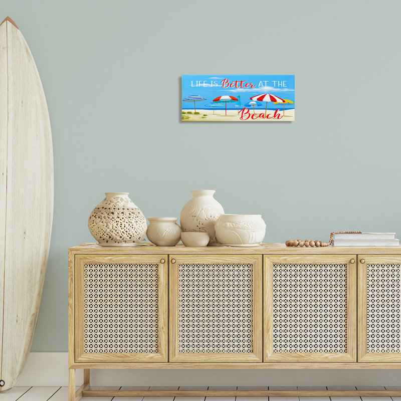 «Better At Beach Scene», art mural par Lucca Sheppard, H 10 po x l 24 po