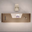 Bureau de direction léger et luxueux, bureau de président moderne à double armoire minimaliste pour les bureaux de direction-130838424