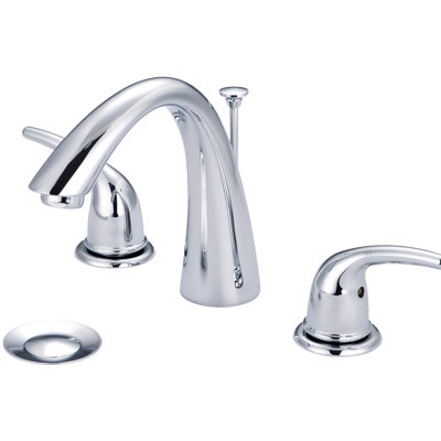 Widespread Bathroom Faucet with Drain Assembly