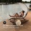 180cm Long Pine Double Chaise with Cushions