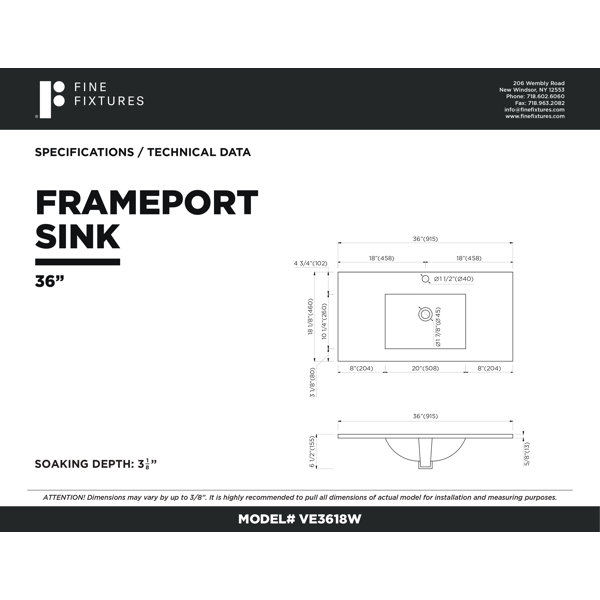Dimensions du produit