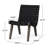 Outdoor 3-piece wood patio seating set with cushions for garden, porch, or balcony - stylish and comfortable