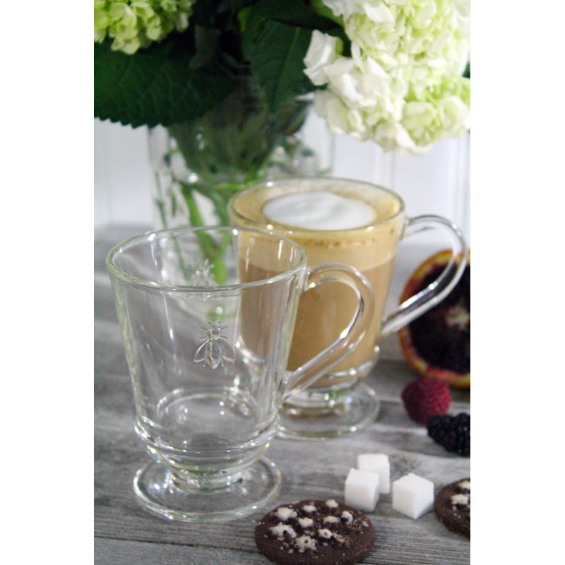 Napoleon Bee Glass Coffee Mug