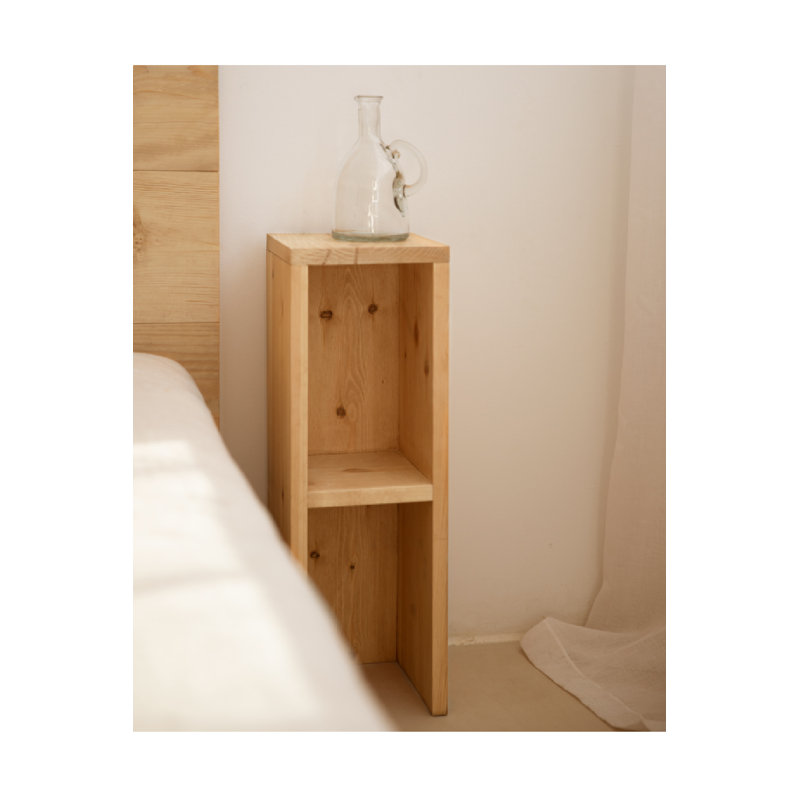 Nightstand Solid Wood Nightstand, Medium Oak