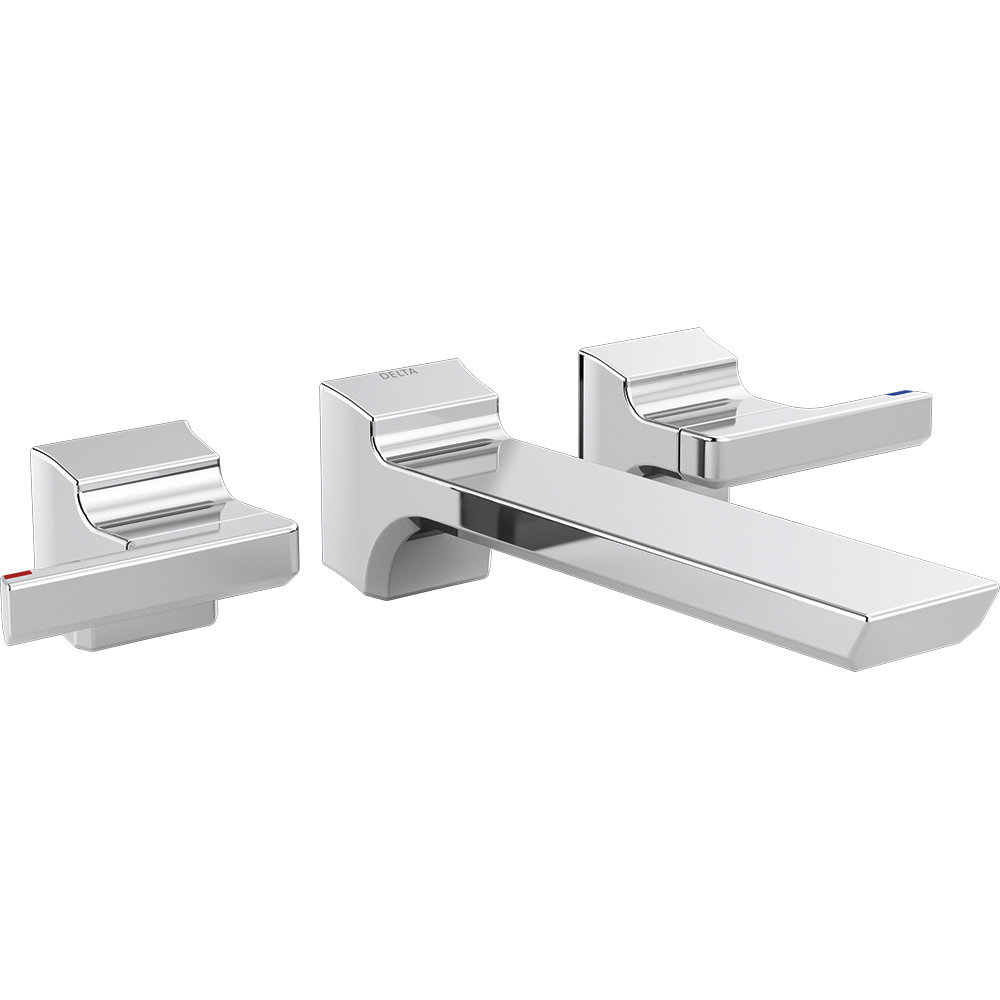 Pivotal® Wall-Mounted Bathroom Faucet, Chrome