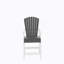 Chaise de bar en PEHD, ensemble de 2 chaises hautes Adirondack d'extérieur, tabouret de bar avec dossier haut