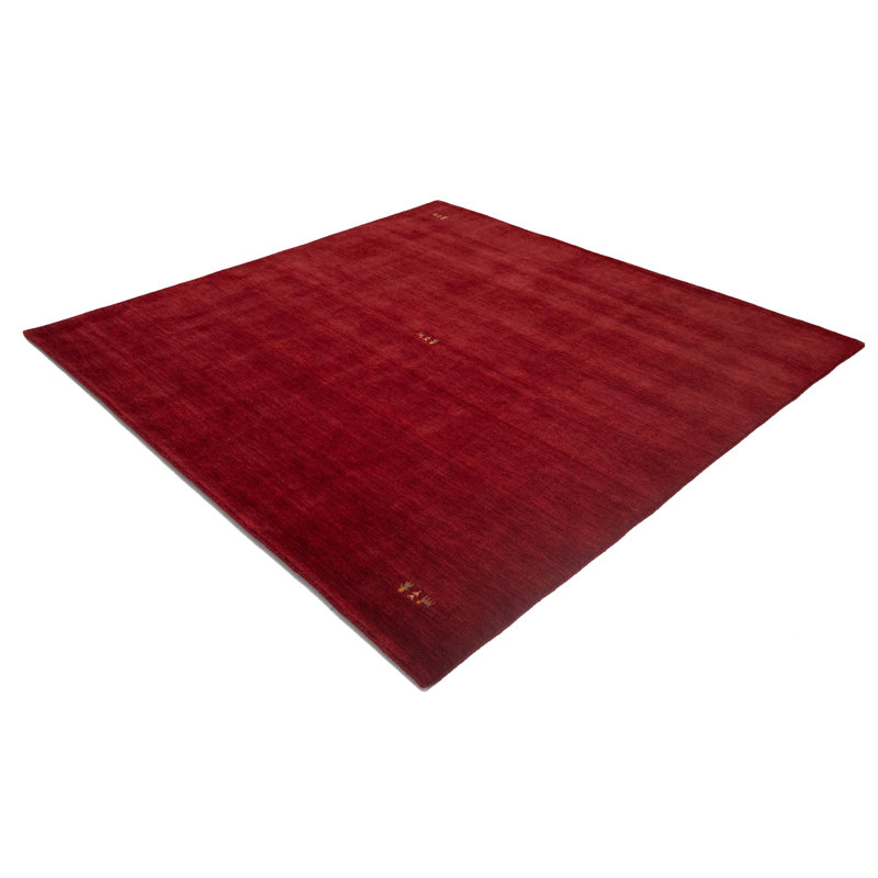 Tapis Gabbeh tissé à la main sans perte, 100% laine, de couleur unie, résistant à la décoloration et aux taches, durable