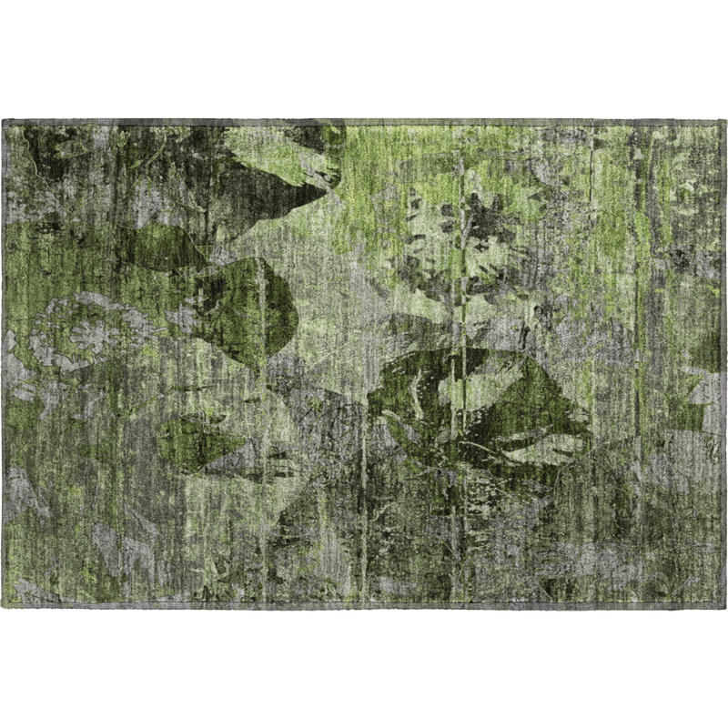 Tapis vert Cerrito AMF555 lavable à la machine de qualité supérieure, Rectangle 1 pi 8 po x 2 pi 6 po