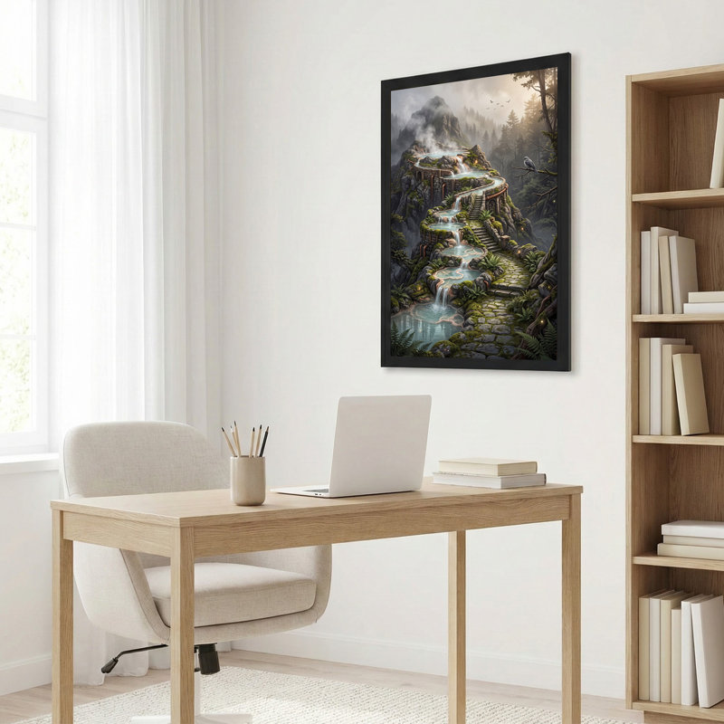 Art mural sur toile Misty Mountain, 30"H x 20"W