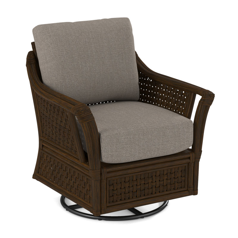 Fauteuil pivotant large de 32 po Boca, Performance de Crypton en pierre; 0884-83, Café