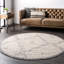 Tapis géométrique blanc/gris/zone grise Aubrie-1182114978