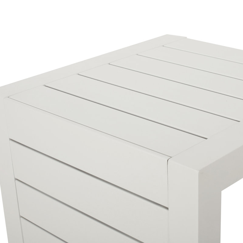 C-Shaped Table Grey, White