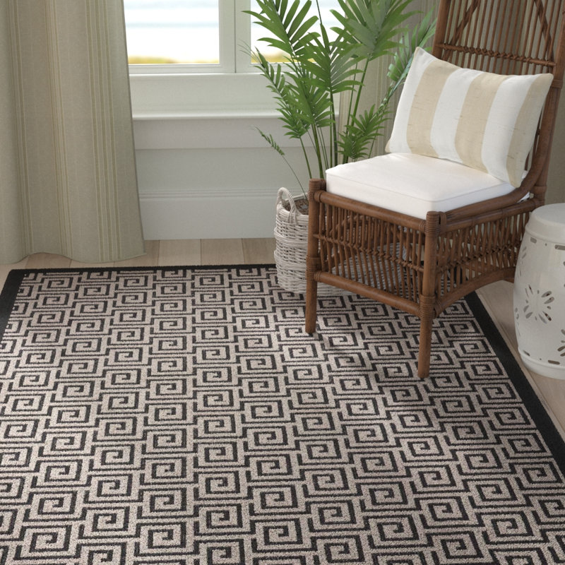 Kennett Geometric Indoor / Outdoor Rug, Rectangle 12' x 15'