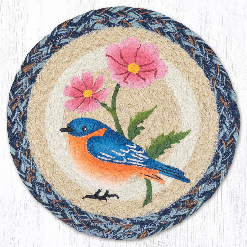  Coussin chauffant rustique 10 po Bluebird, Merle bleu