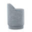 Tabouret de coiffeuse 18 "avec pivot en tissu bleu clair-448122141