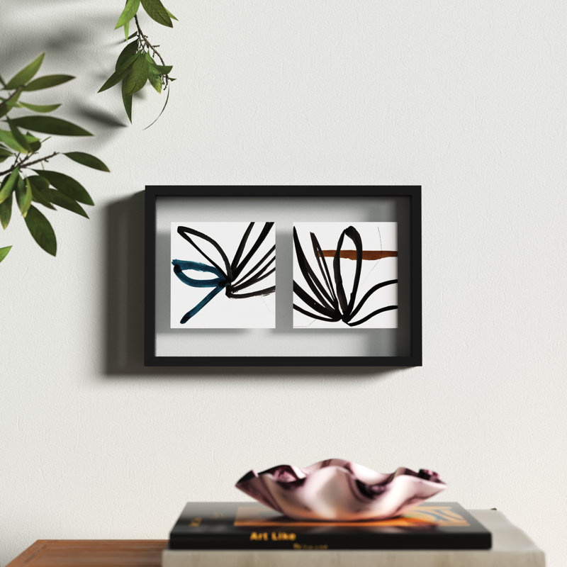 Maza Wood Matte Floater Picture Frame, Black