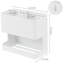 Brodric Metal 2 Compartment Hair Tool Holder