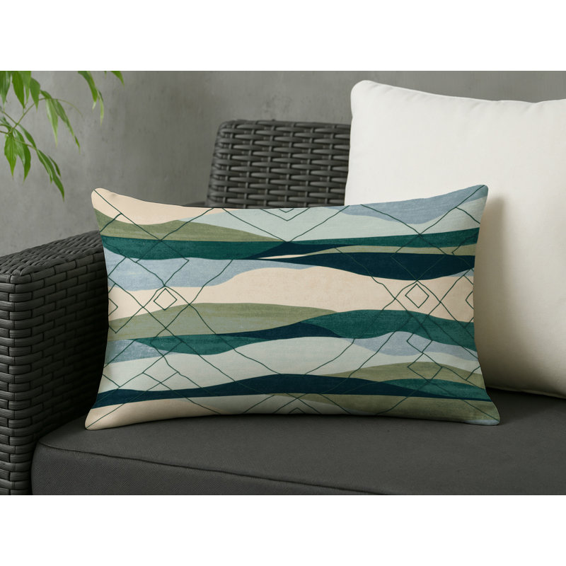 Cosmic Drift Indoor And Outdoor Throw Pillow, Rectangle 18"H x 25"W
