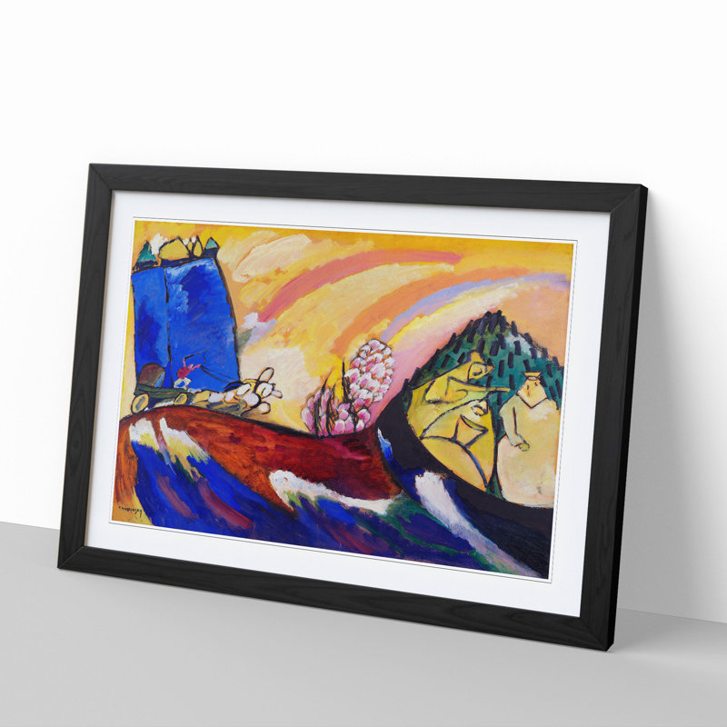 Troika by Wassily Kandinsky - Framed Print, Black Framed, 27cm H x 36cm W x 2cm D