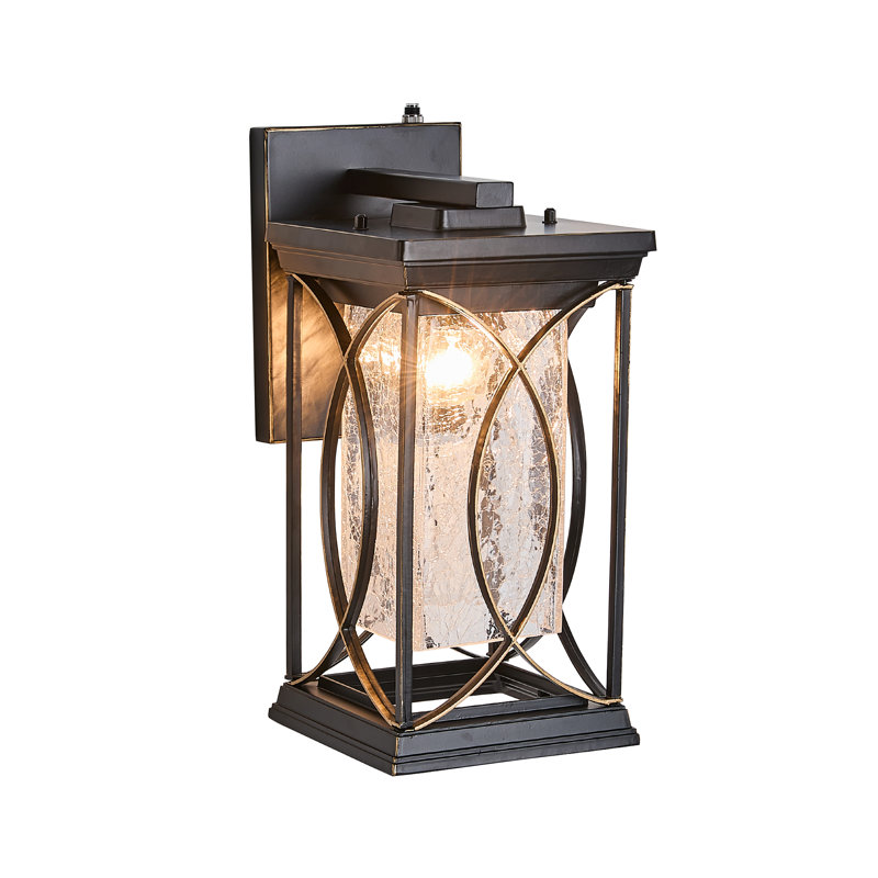 Glass and Aluminium Wall Light