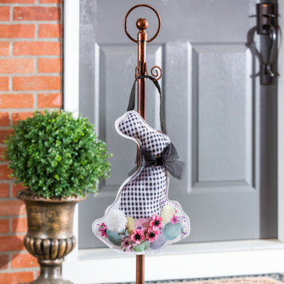 Décoration de porte de lapin Buffalo Check