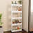 Lavish Home Slim Rolling Storage Cart - 5-Tier Utility Cart with Wheels for Bathroom, Kitchen, and Laundry Room - Bathroom Shelves