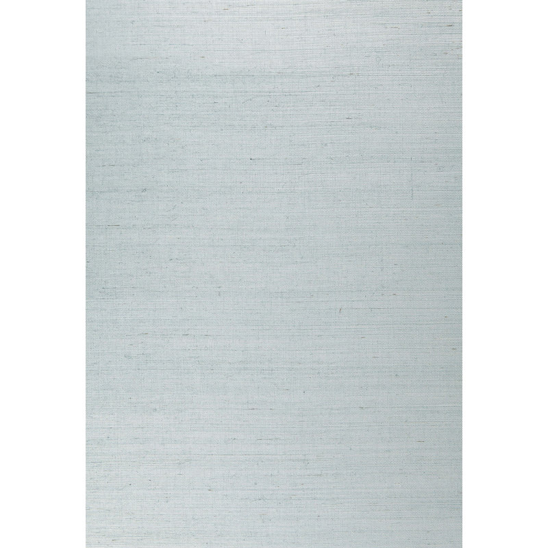 Schumacher x Celerie Kemble Suwon Sisal Wallpaper, Silver Surf