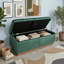 Banquette de rangement rembourrée avec couvercle relevable-1626554412
