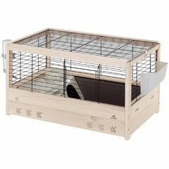 Ferplast Large Hamster Cage, Mouse Cage MULTIPLA Hamster, in Metal Mesh and  Recycled Plastic, with Accessories, Modular, Black,Small