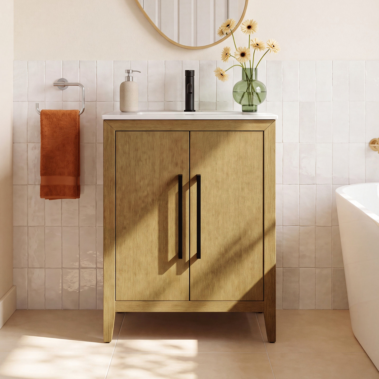 Alsup 24" Eucalyptus Single Bathroom Vanity