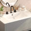 30" Bathroom Vanity With Ceramic Sink And 2 Full-Extension Drawers, Freestanding Bathroom Vanity With 45° Free-Handle Design, Soft Close Undermount Drawer Slides-752728836