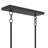 Jheni Five-Light Matte Black Linear Chandelier-127380264