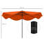 292cm Lighted Tilt Beach Parasol