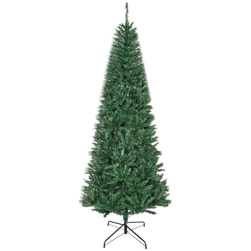 Sapin de Noël artificiel 7 'de haut non éclairé avec branches réalistes et 865 pointes, vert