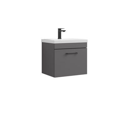 Athena 510mm Single Bathroom Vanity with Integrated Vitreous China Basin