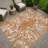 Machine Washable Indoor/Outdoor Bourkelands ACN2334 Floral Rug-1196966530